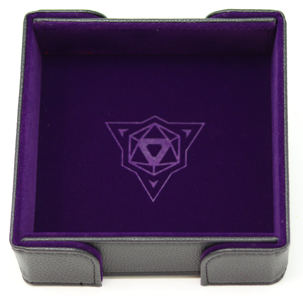 Die Hard Dice Folding Square Tray - Purple Velvet