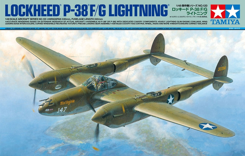 Tamiya - 61120 - 1/48 Lockheed P-38 F/G Lightning