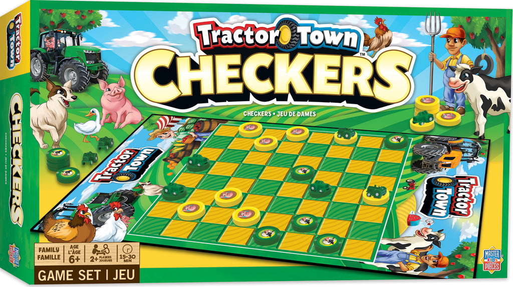 Masterpieces Checkers Tractor Town