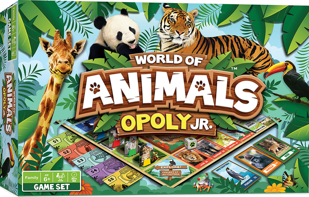 Masterpieces Opoly Jr World of Animals