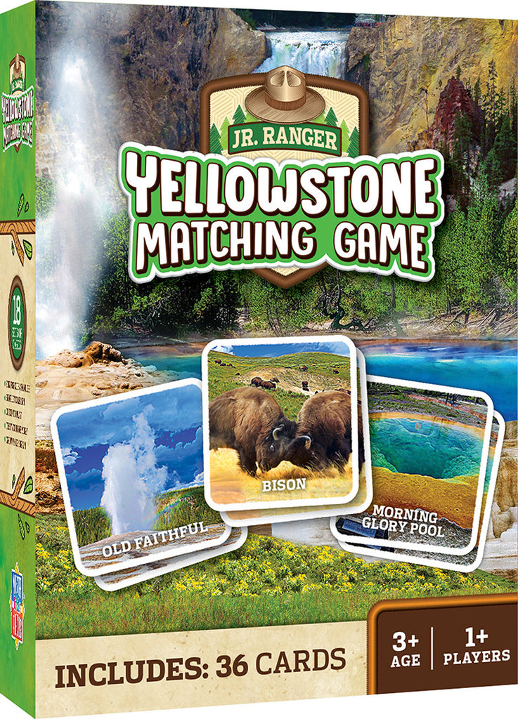 Masterpieces Matching Games Jr. Ranger Yellowstone National Park