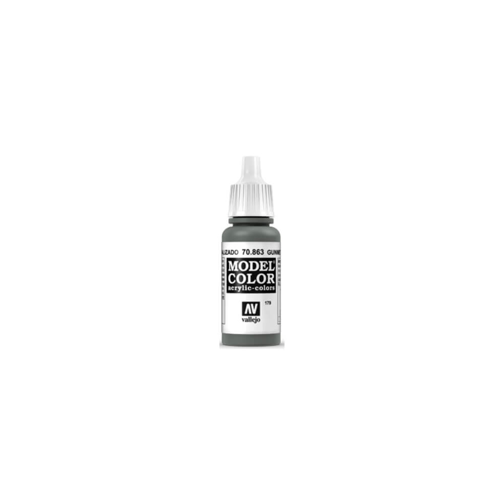 Vallejo Model Colour - Metallic Gunmetal Grey 17 ml