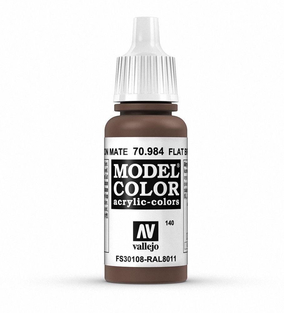 Vallejo Model Colour - Flat Brown 17 ml