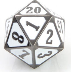 Die Hard Dice Metal MTG Roll Down Counter - Sinister White (Single)