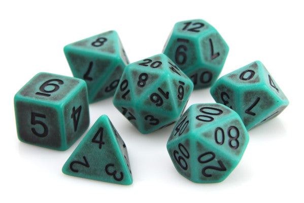 Die Hard Dice Polymer RPG Polyhedral Set - Swamp Ancient