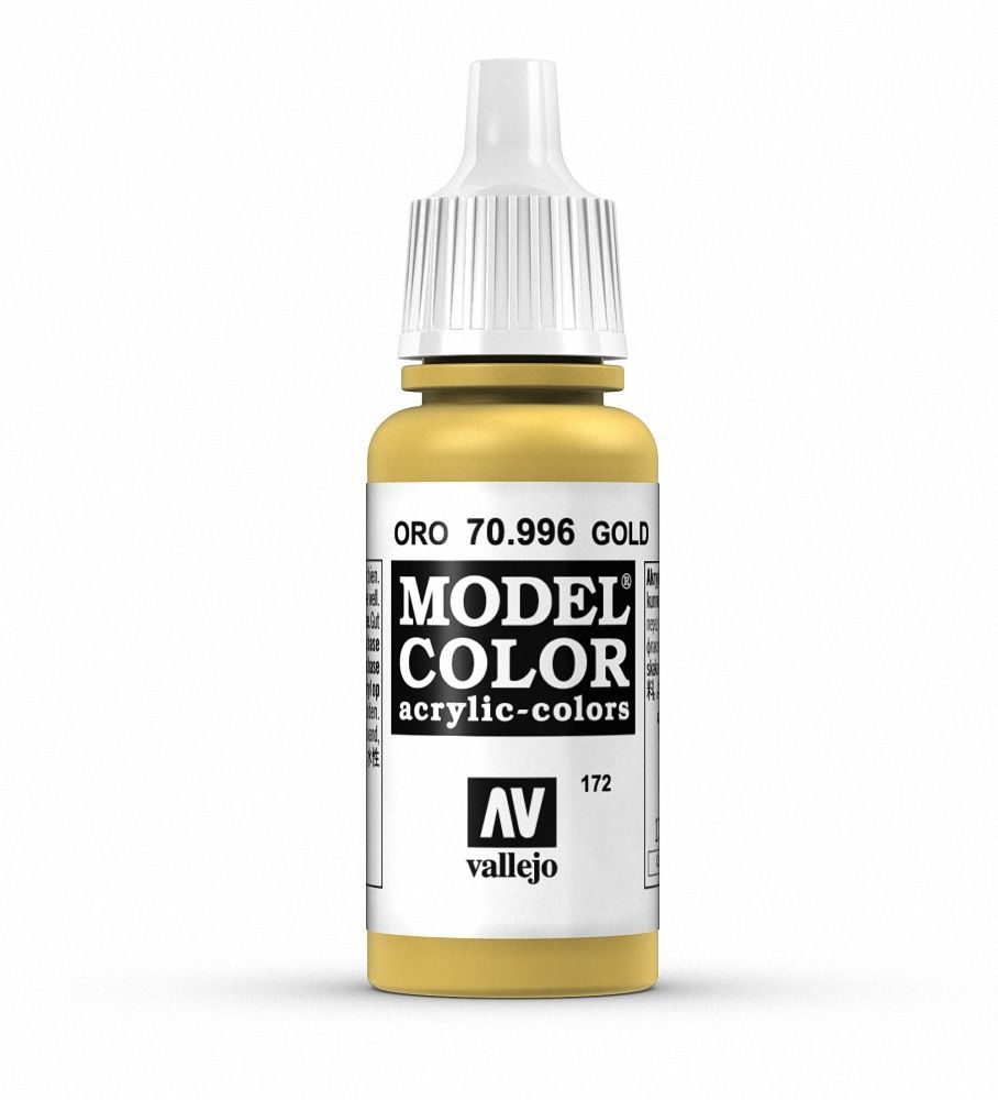 Vallejo Model Colour - Metallic Gold 17 ml (Old Formulation)