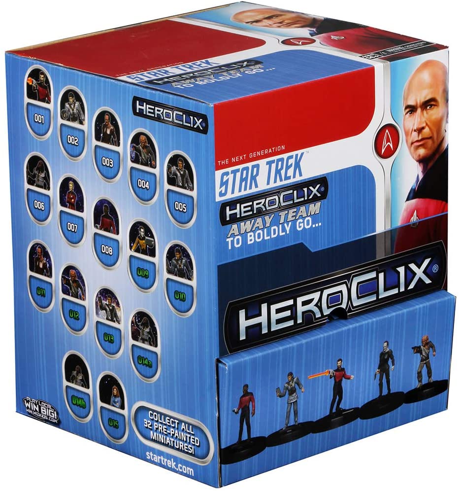 Star Trek HeroClix Away Team The Next Generation To Boldly Go... Gravity Feed