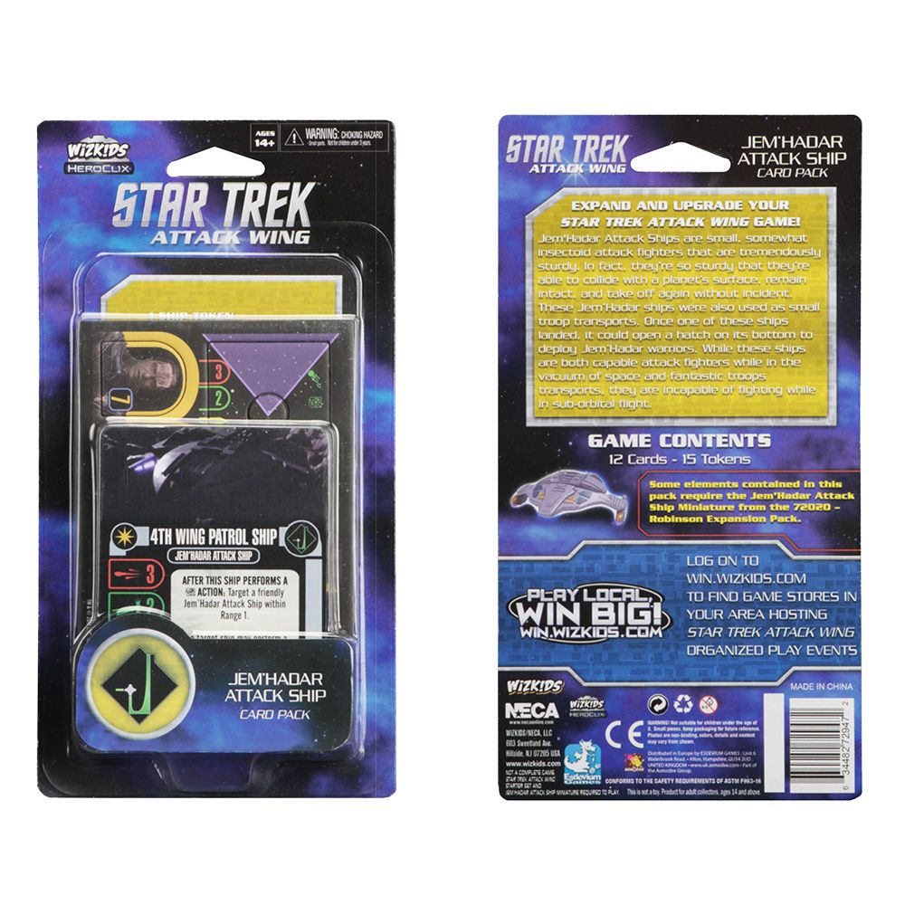 Star Trek Attack Wing Jem'Hadar Attack Ship Card Pack Wave 3