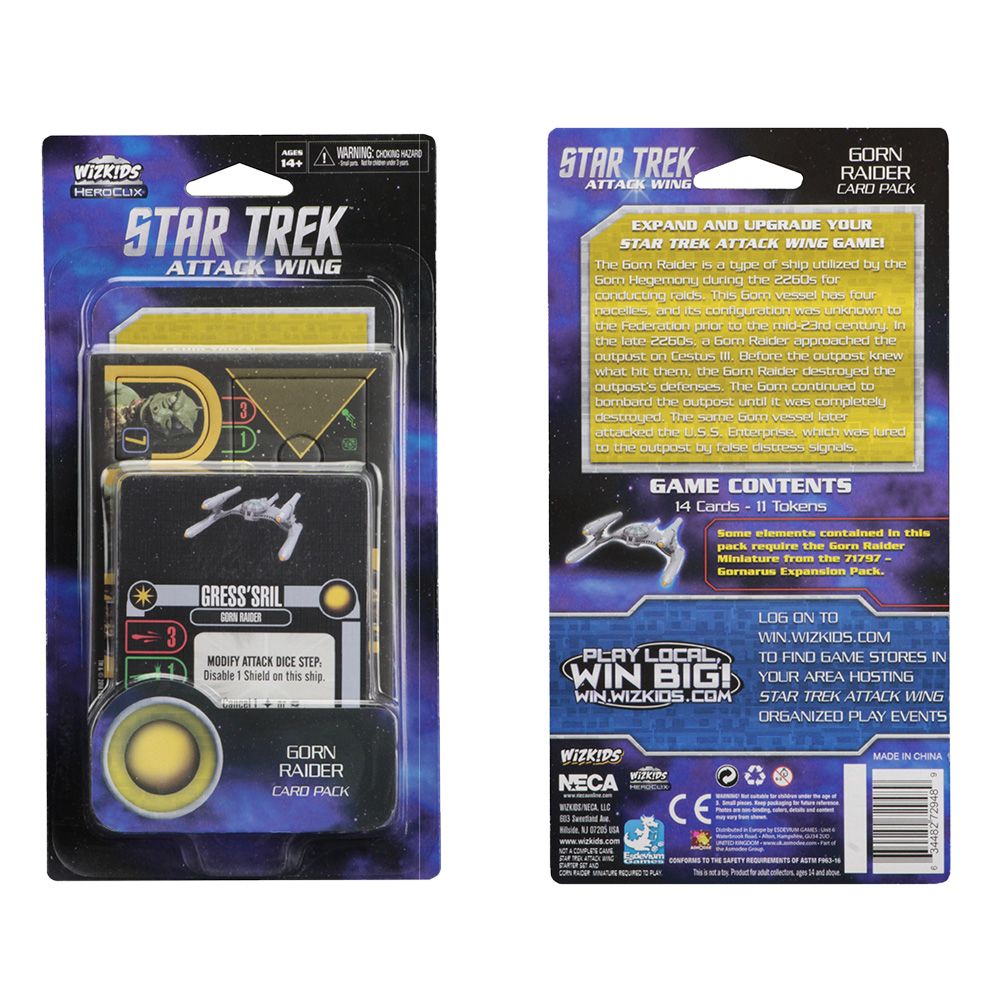 Star Trek Attack Wing Gorn Raider Card Pack Wave 3