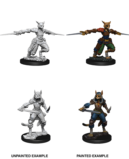 D&D Nolzurs Marvelous Unpainted Miniatures Female Tabaxi Rogue - 73708