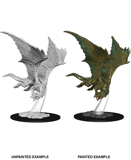 D&D Nolzurs Marvelous Unpainted Miniatures Young Bronze Dragon