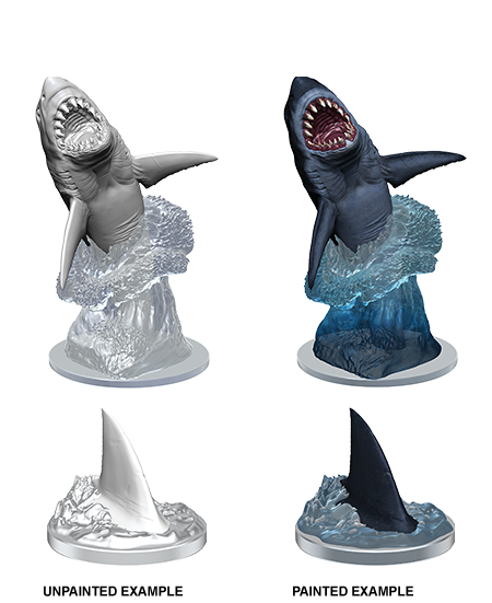 WizKids Deep Cuts Unpainted Miniatures Shark - 73729