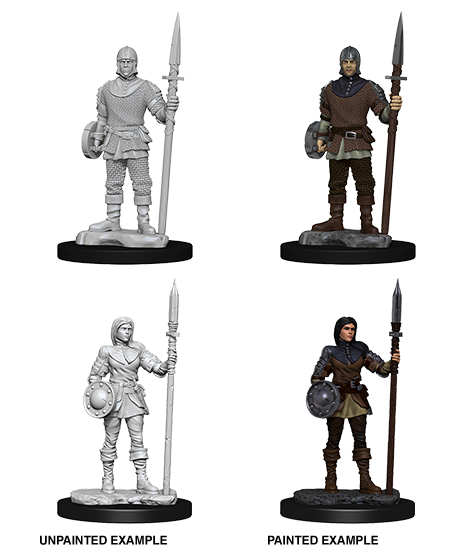 WizKids Deep Cuts Unpainted Miniatures Guards - 73870