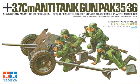 Tamiya 1/35 German 3.7Cm Anti-Tank Gun (PAK 35/36) - 35035