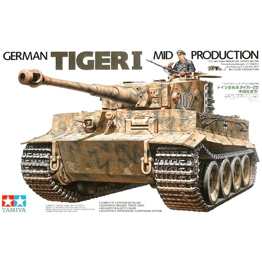 Tamiya 1/35 Panzerkampfwagen VI Tiger I Mid Version - 35194