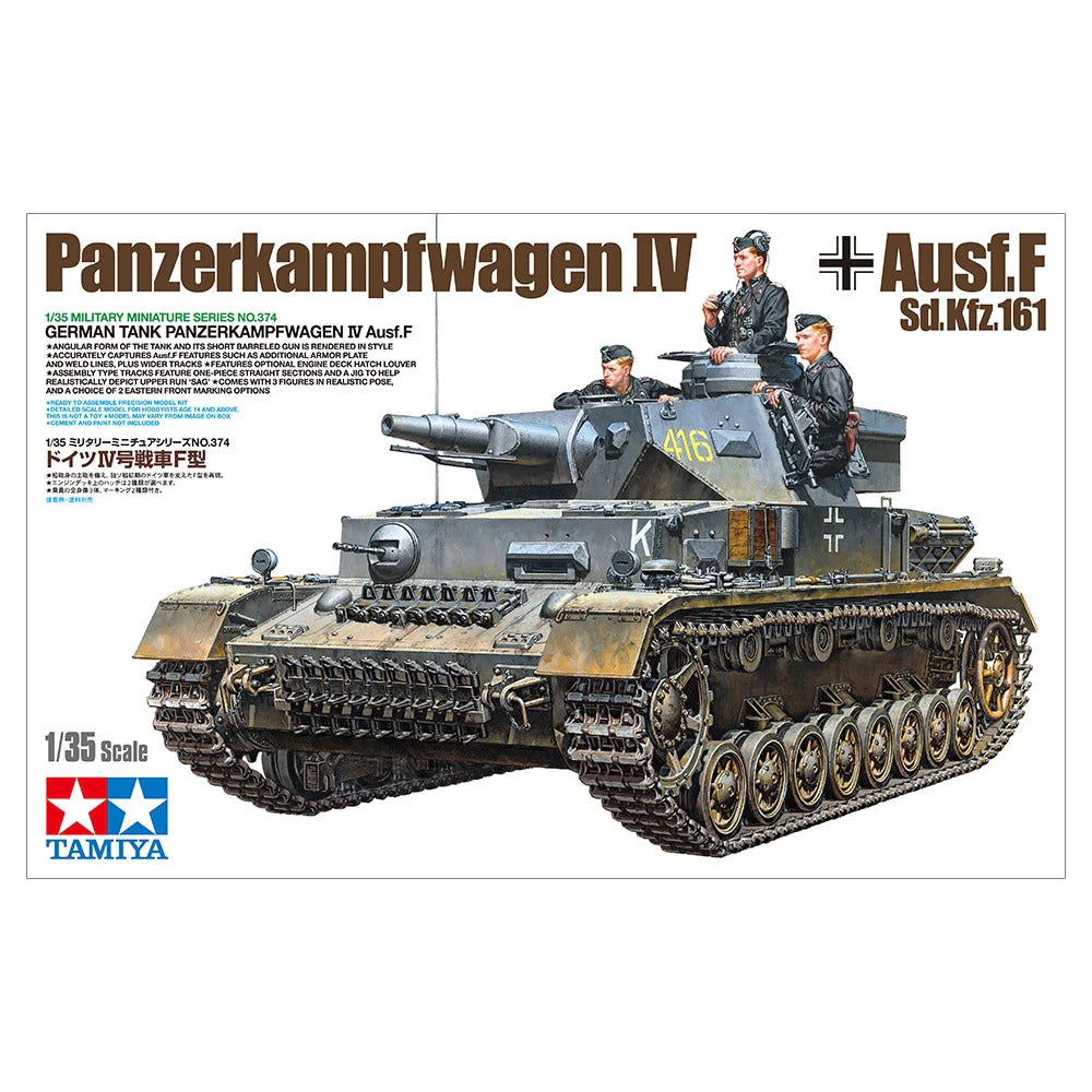 Tamiya - 35374 - 1/35 Panzerkampfwagen IV Ausf.F Sd.Kfz.161