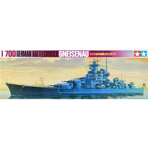 Tamiya - 77520 - 1/700 German Battlecruiser Gneisenau Model Kit