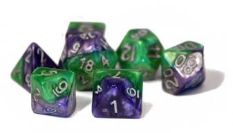 Halfsies Dice Joker Dice - Upgraded Dice Case (Set of 7 Polyhedral Dice)