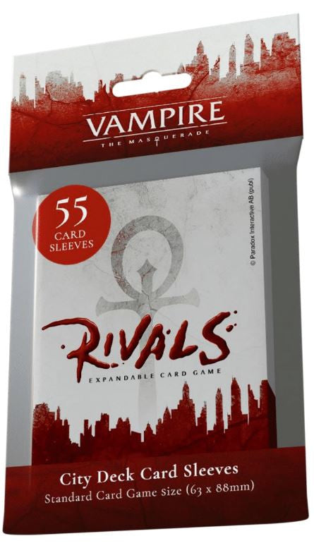 Vampire the Masquerade Rivals City Deck Sleeves (Pack of 55 Sleeves) (63mm x 88mm)