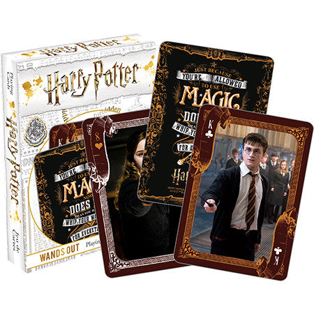 Playing Cards Harry Potter Wands Out