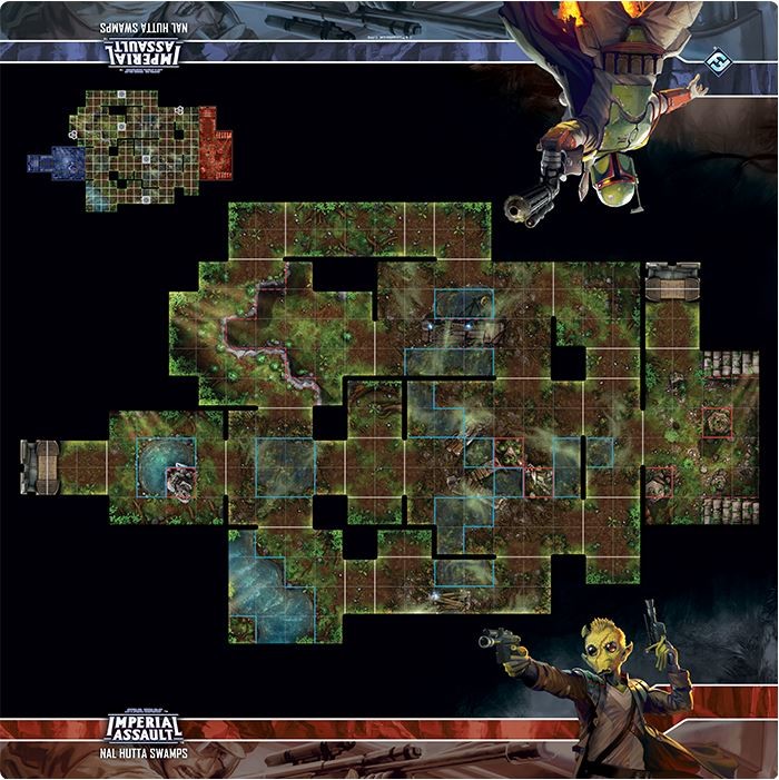 Star Wars Imperial Assault Skirmish Map - Nal Hutta Swamps