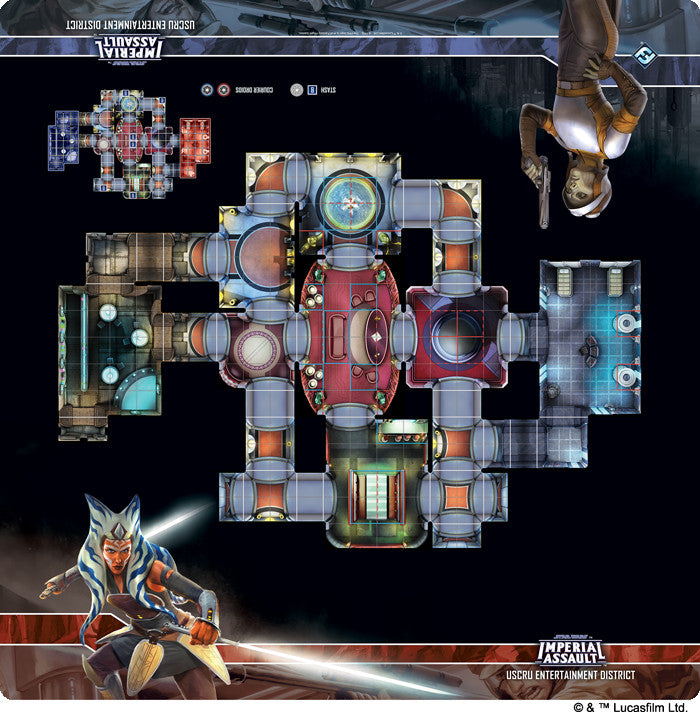 Star Wars Imperial Assault Skirmish Map - Uscru Entertainment District