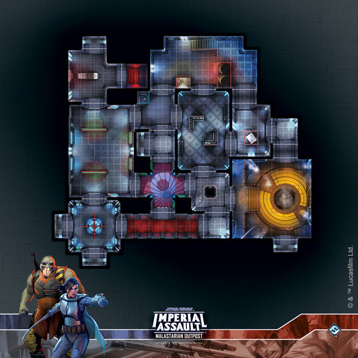 Star Wars Imperial Raid Map - Malastrarian Outpost