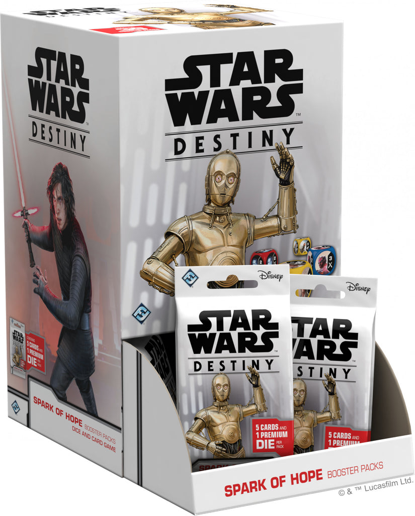 Star Wars Destiny TCDG Spark of Hope Booster Display