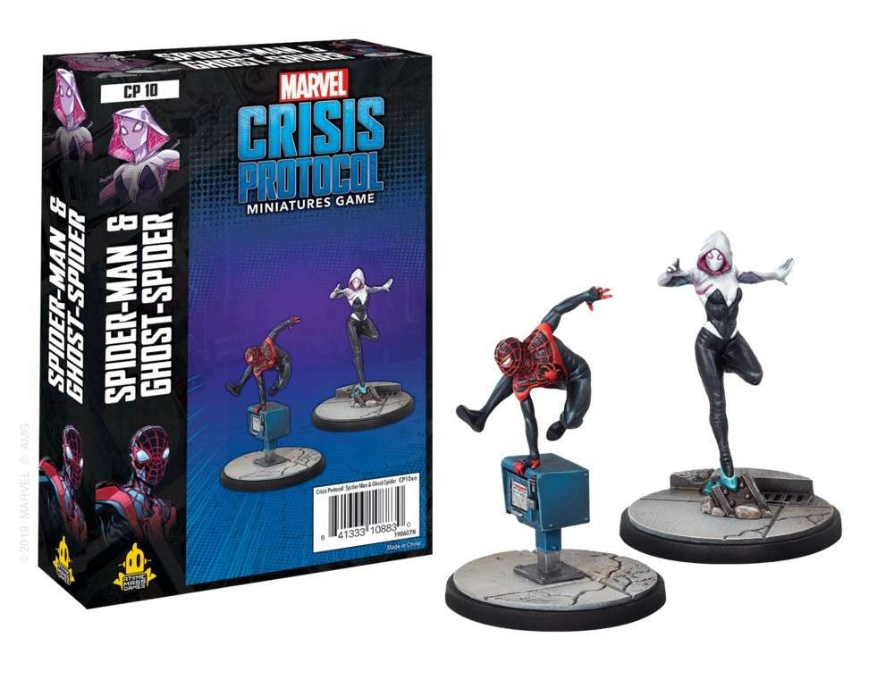 Marvel Crisis Protocol Miniatures Game Ghost-Spider and Spider-Man