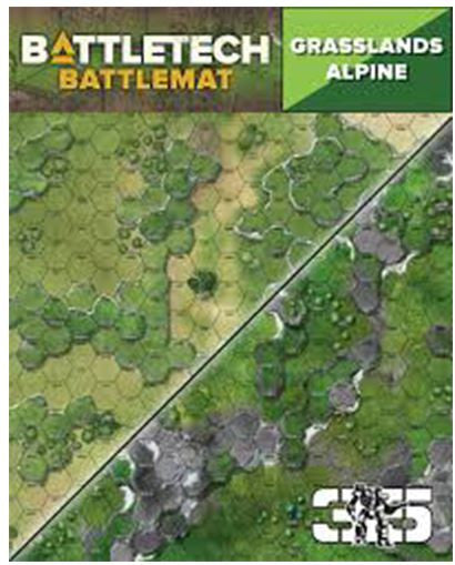BattleTech - Battle Mat - Grasslands Alpine