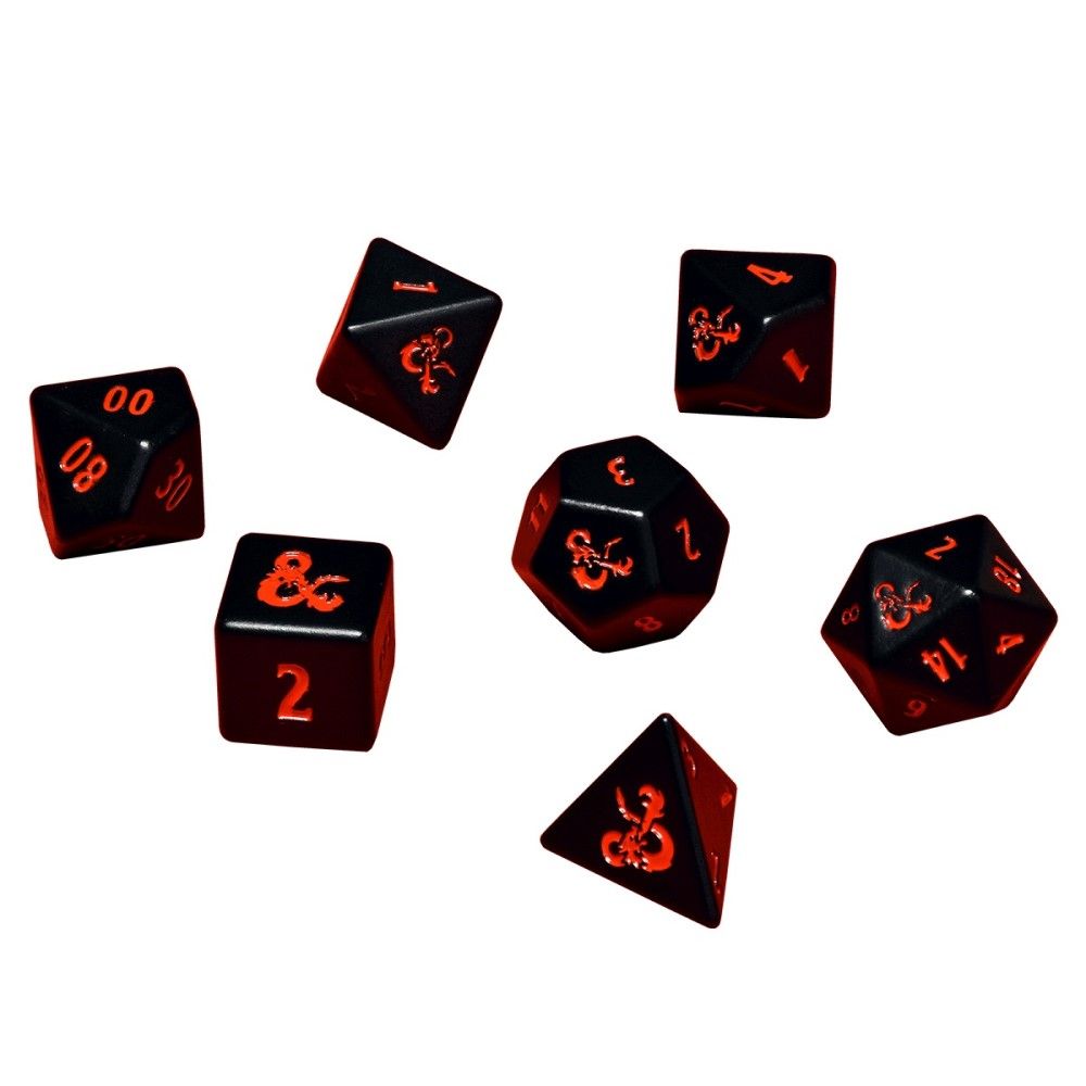 Ultro Pro Heavy Metal 7 RPG Dice Set for Dungeons & Dragons - 86854