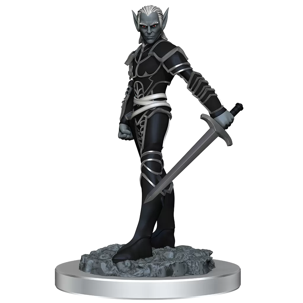 D&D Nolzurs Marvelous Miniatures Drow Fighters