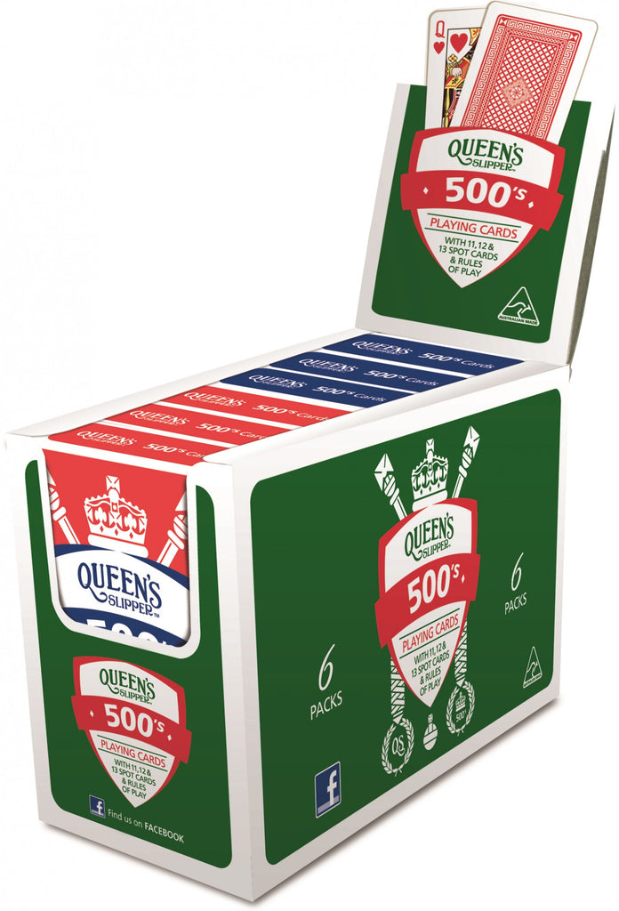 Playing Cards Queens Slipper 500 (Box of 6)