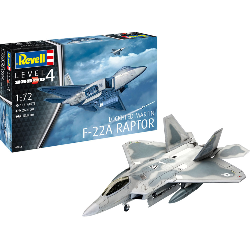 Revell - 03858 - 1/72 Lockheed Martin F-22A Raptor