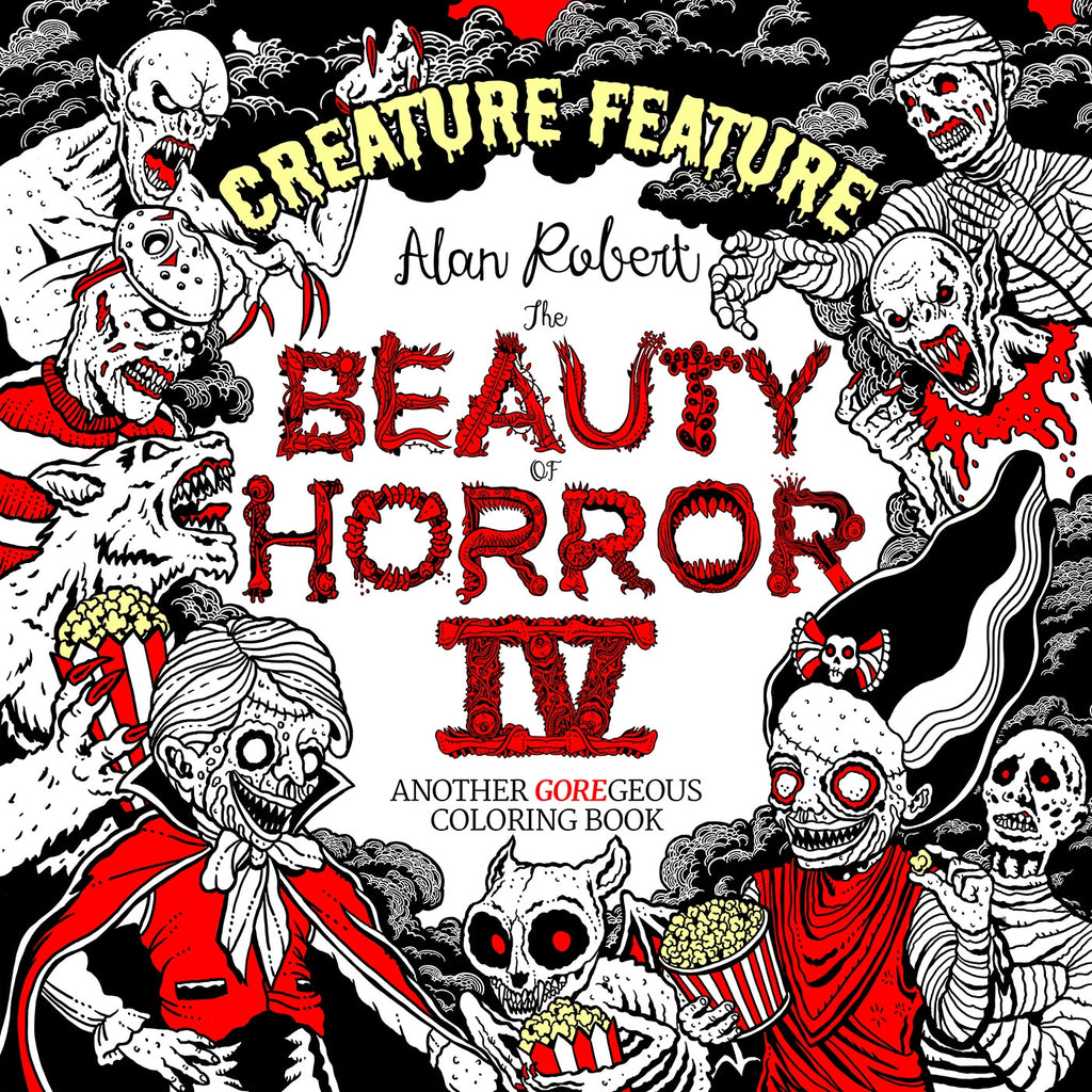 The Beauty of Horror 4 Creature Feature Coloring Book