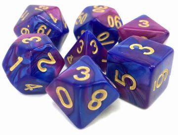 TMG Dice Prismatic Blast - Purple/Blue Fusion (Set of 7)