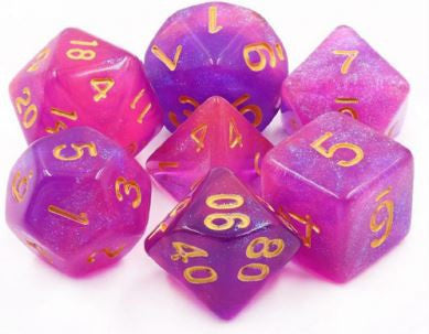 TMG Dice Yunas Gift - Purple Aurora (Set of 7)