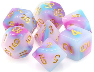 TMG Dice I Feel Pretty - Purple/Blue Jade Opaque (Set of 7)