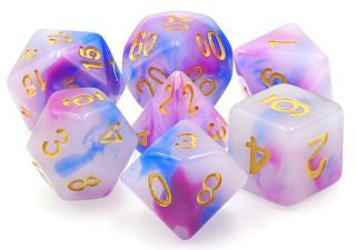 TMG Dice Prophetic Vision - Dark Blue/Purple Jade Opaque (Set of 7)