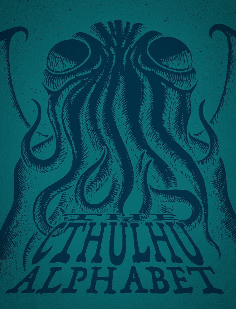 Cthulhu Alphabet RPG Supplement Hardback -Cerulean Foil Printing