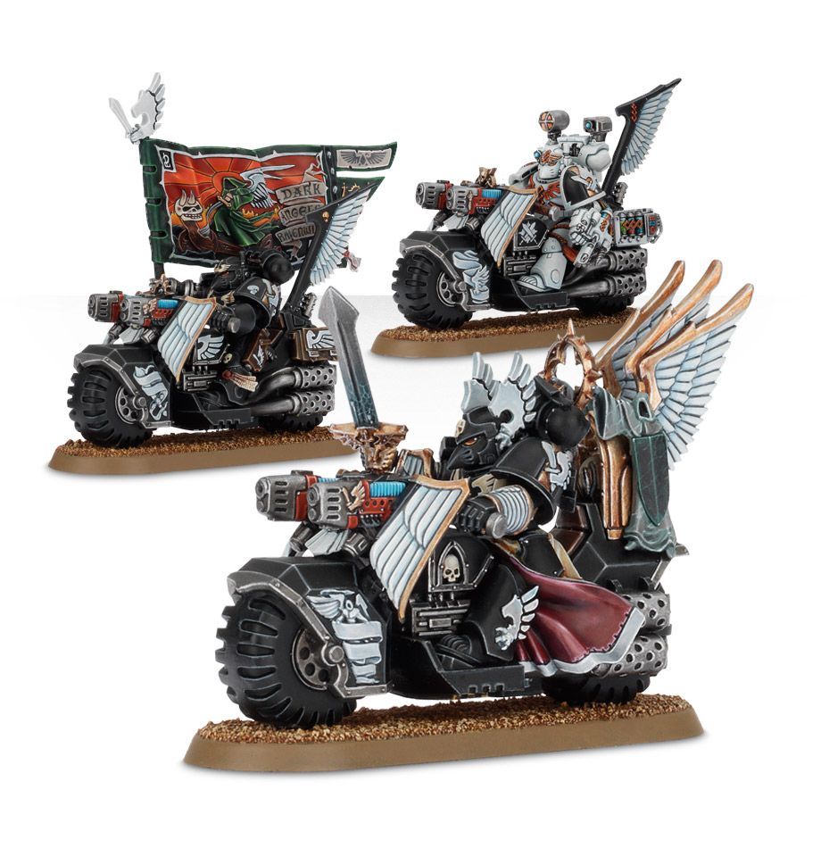 Dark Angels: Ravenwing Black Knights (Command Squad)