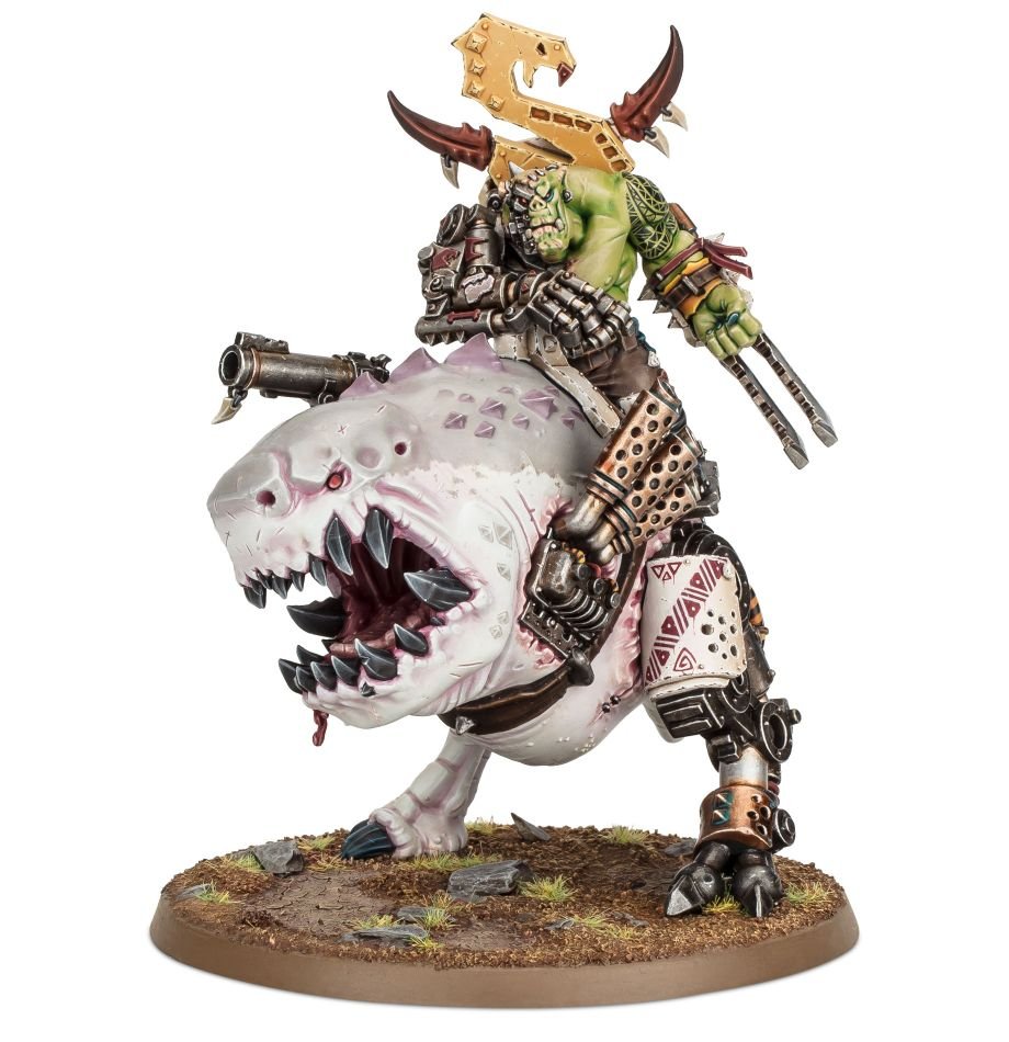 Orks: Beastboss on Squigosaur/ Mozrog Skragbad