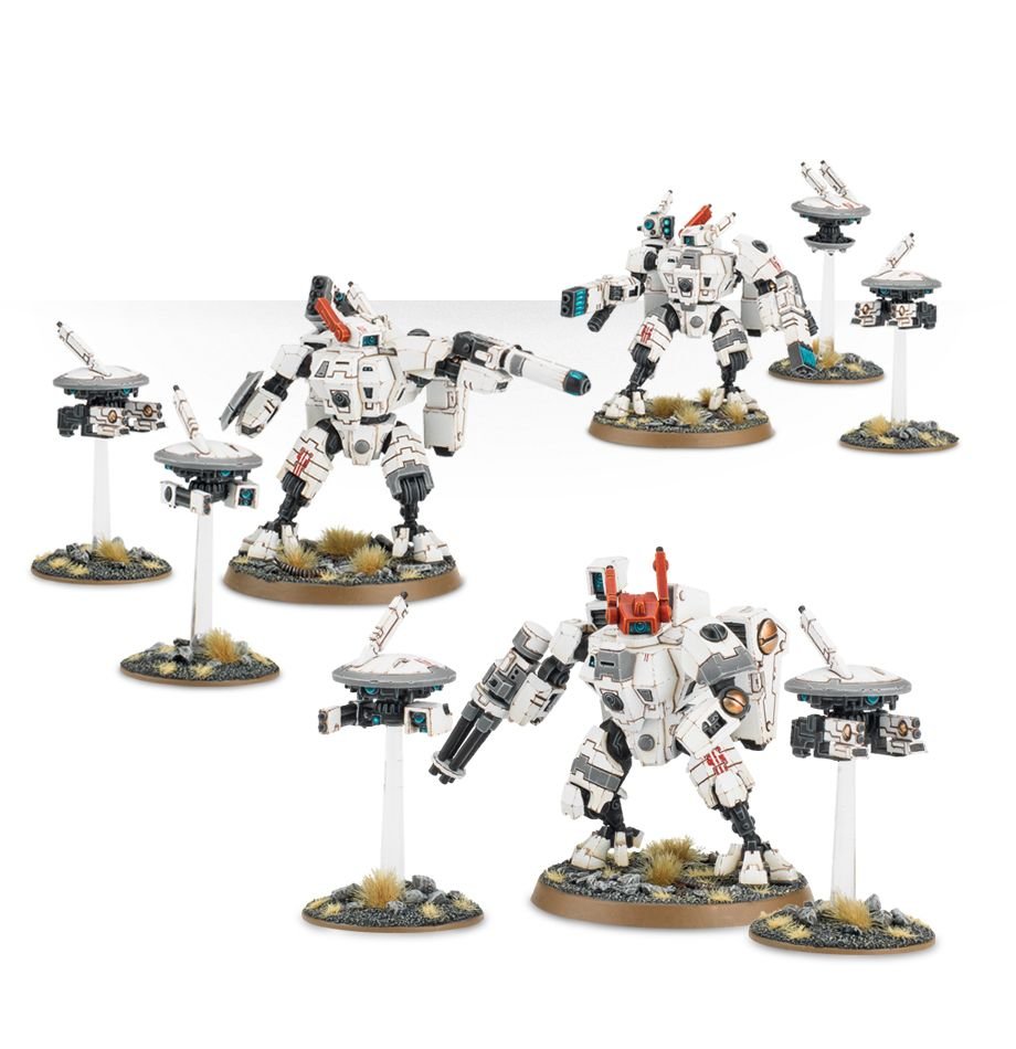 T'au Empire: XV8 Crisis Battlesuits