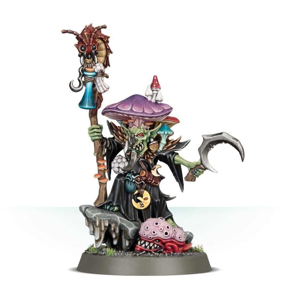 Gloomspite Gitz: Fungoid Cave-Shaman Snazzgar Stinkmullett