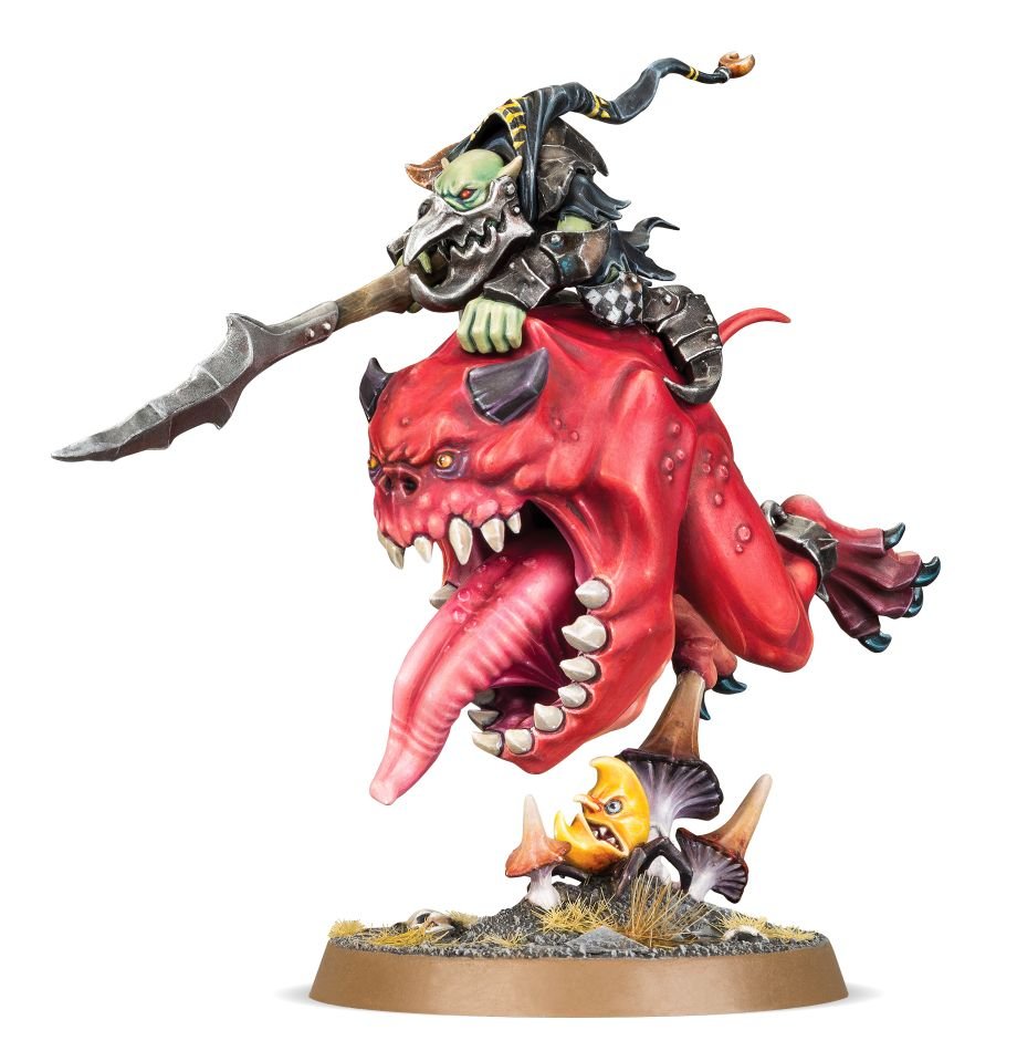 Gloomspite Gitz: Loonboss on Giant Cave Squig