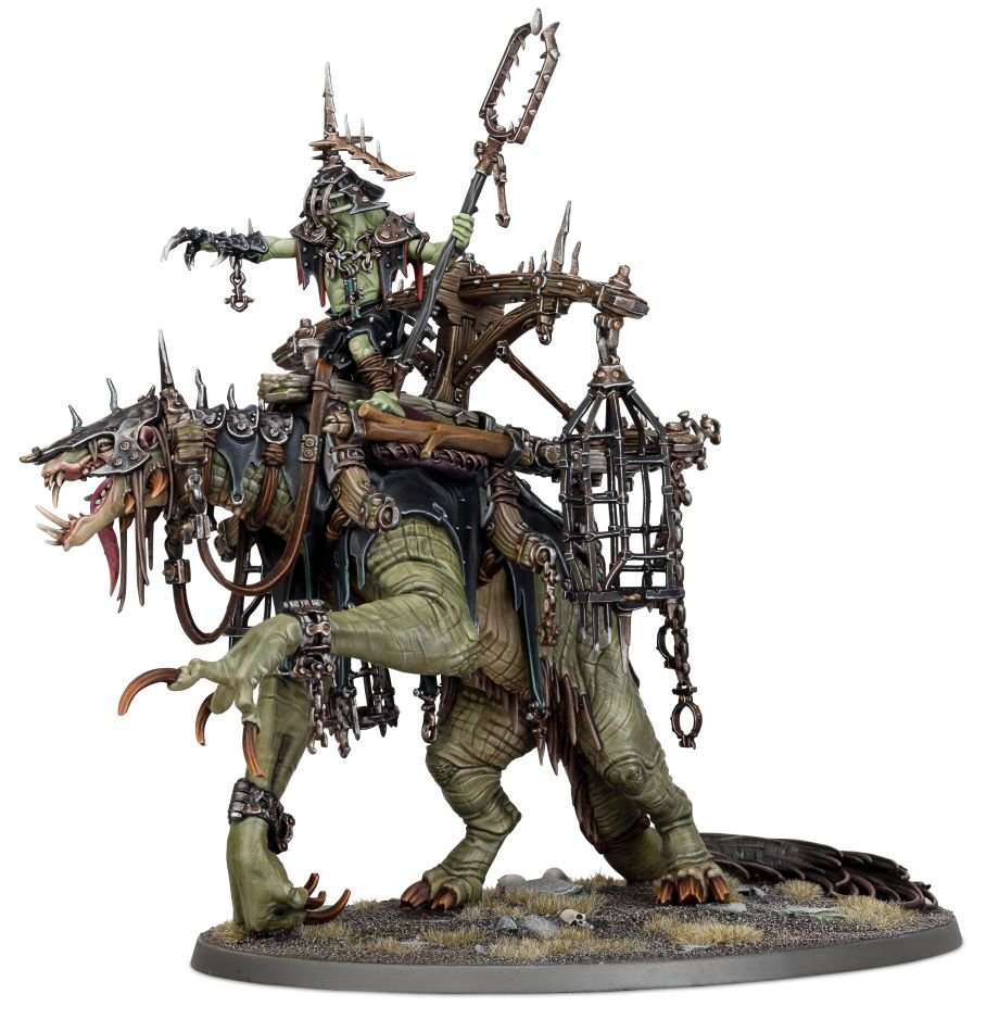 Orruk Warclans: Swampboss Skumdrekk/ Snatchaboss on Sludgeraker Beast