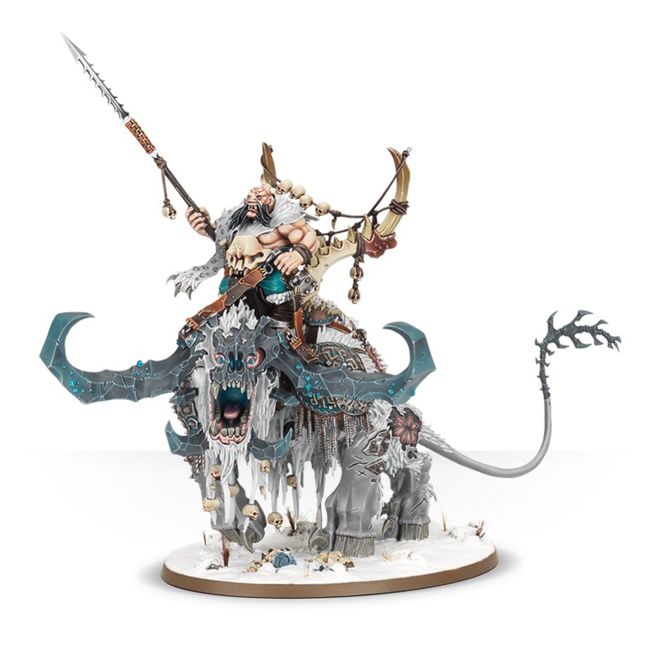 Ogor Mawtribes: Huskard / Beastriders on Stonehorn / Huskard / Frostlord / Beastriders on Thundertusk