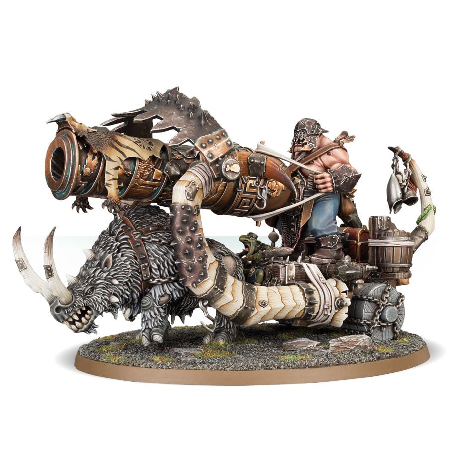 Ogor Mawtribes: Ironblaster / Gnoblar Scraplauncher