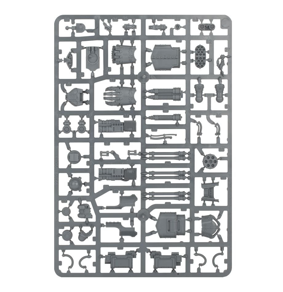 Adeptus Titanicus: Reaver Titan Weapons: Gatling Blaster, Power Fist, Laser Blaster and Apocalypse Missile Launcher