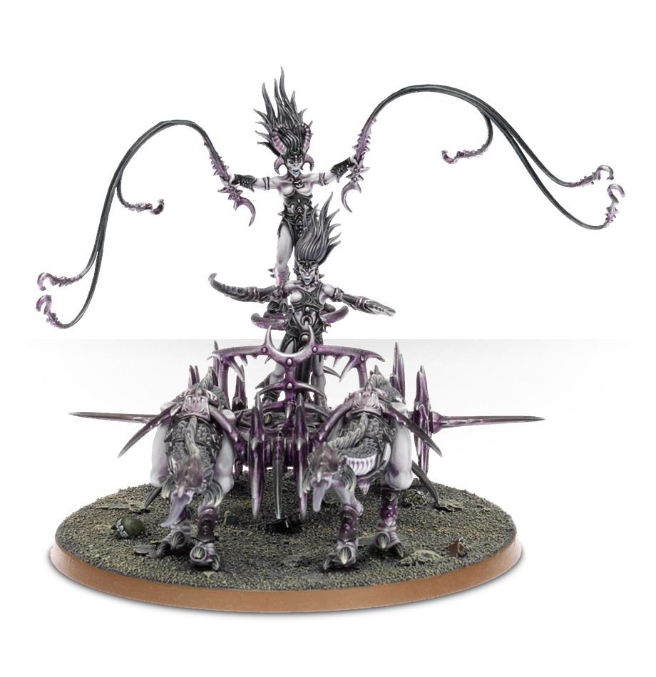 Hedonites of Slaanesh: Seeker Chariot of Slaanesh / Tormentbringer / Bladebringer / Hellflayer